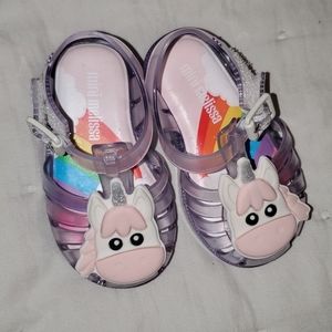 Mini Melissa sandals. Gently used